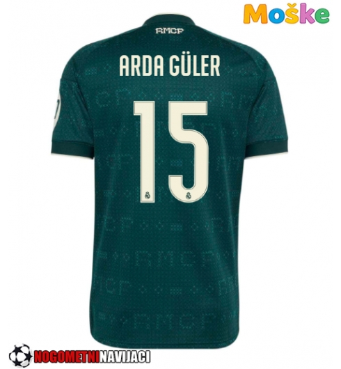 Moške Nogometnih dresov Real Madrid Arda Guler #15 Gostujoči 2026-27 Kratki rokavi Moške Nogometnih dresov Real Madrid Arda Guler #15 Gostujoči 2026-27 Kratki rokavi